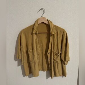 Rip Curl Cropped Button Up